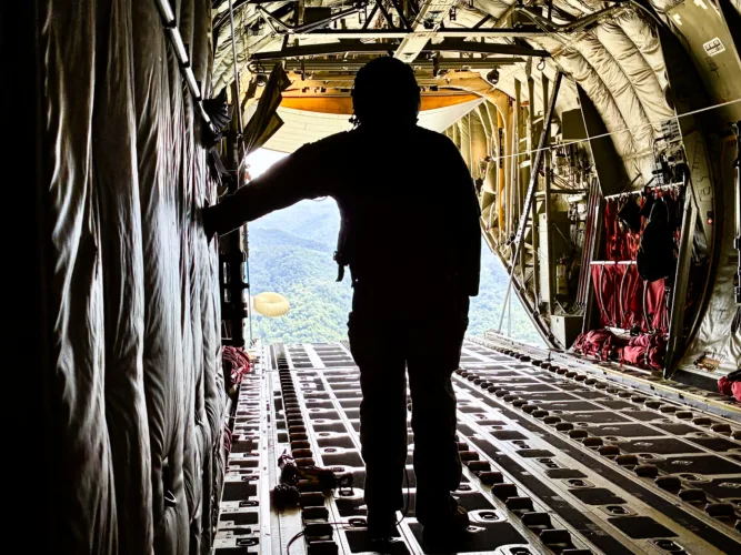 West Virginia Air National Guard Performs Flyover Of National Scout Jamboree